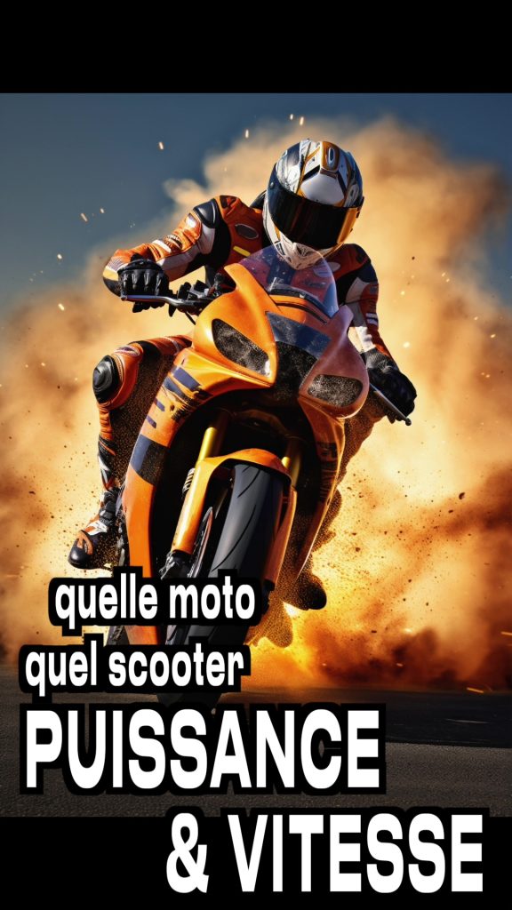 Scooters et Motos, puissance et vitesse des 50 cm3, 125 et plus